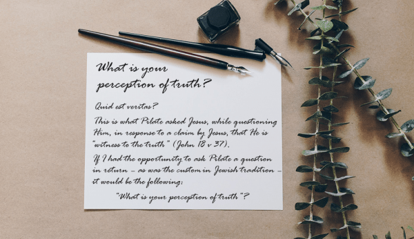 Christian articles on what is your perception of truth